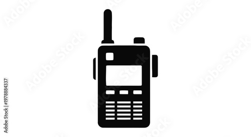 Vector illustration of walkie talkie icon on a transparent background