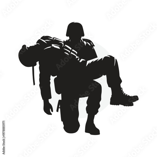 Gemini বলেছে
Soldier Assisting Wounded Comrade Silhouette