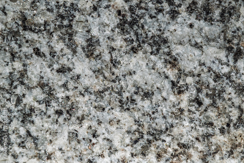 Canvastavla Gros plan sur la texture d'un granite naturel gris et noir moucheté