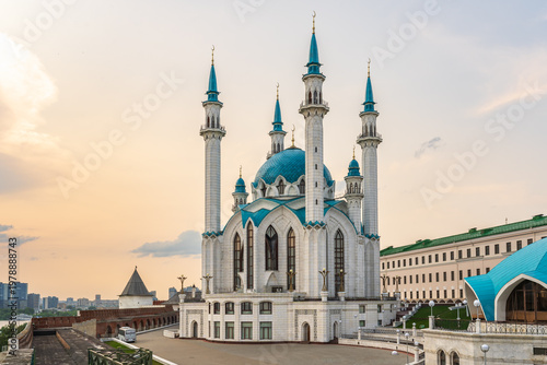 Kul Sharif mosque in Kazan Kremlin, Tatarstan, Russia. It is tourist attraction of Kazan.