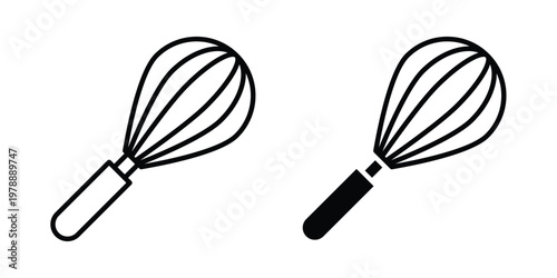 Beater icon Outline Style. Vector Illustration in flat For Graphic Design
