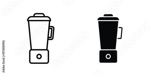 Blender icon Outline Style. Vector Illustration in flat For Graphic Design
