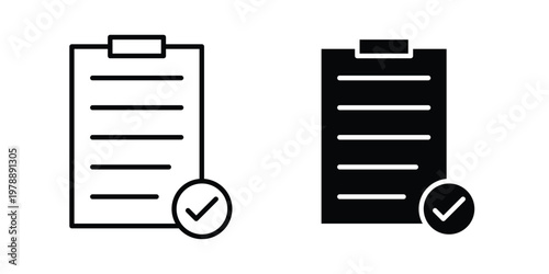 Compliance icon Outline Style. Vector Illustration in flat For Graphic Design
