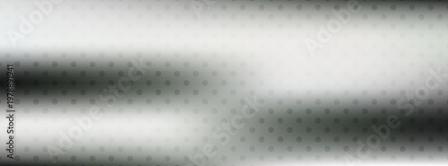 Sleek abstract silver vector background with smooth gradient flow and dense, uniform halftone dot pattern. Modern minimal design.