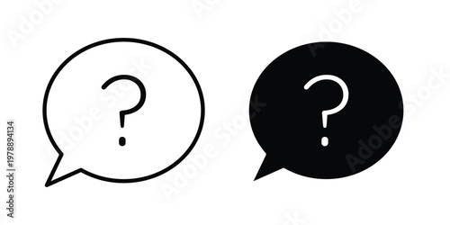 Help icon Outline Style. Vector Illustration in flat For Graphic Design