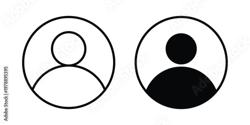 Login icon Outline Style. Vector Illustration in flat For Graphic Design