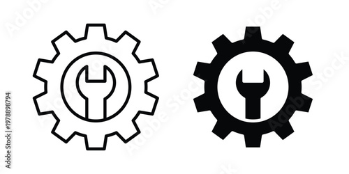 Project Development icon Outline Style. Vector Illustration in flat For Graphic Design