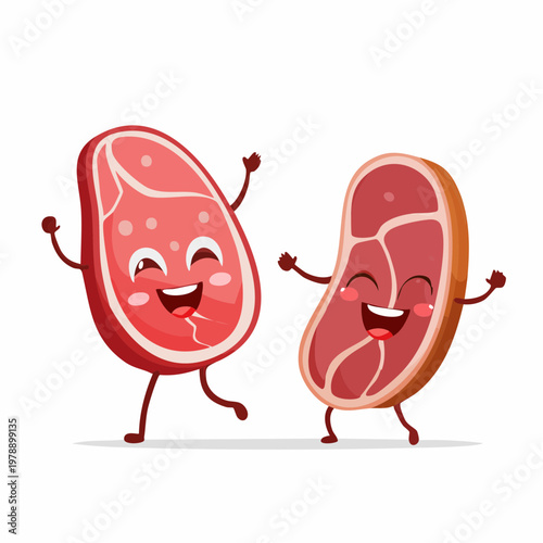 Lustige Fleisch-Charaktere