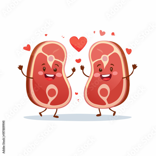 Lustige Fleisch-Charaktere