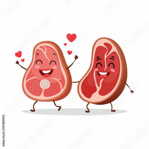 Lustige Fleisch-Charaktere