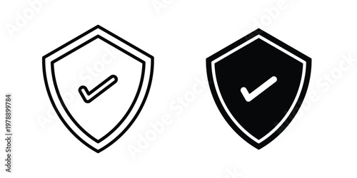 Safe icon Outline Style. Vector Illustration in flat For Graphic Design