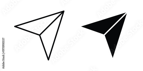 send Message icon Outline Style. Vector Illustration in flat For Graphic Design