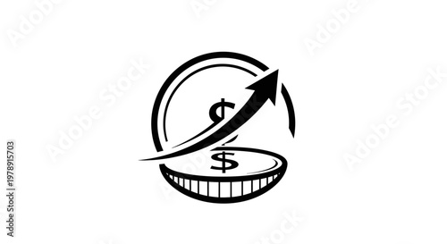 Financial growth and investment concept.