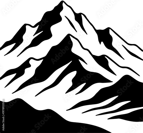 silhouette of a mountain