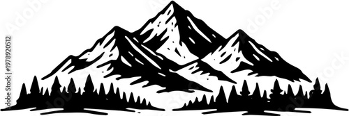 mountain vector illustration 