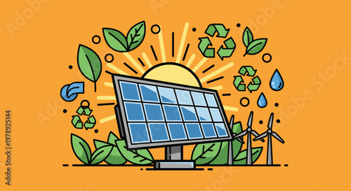 Solar Panel Renewable Energy Source.
