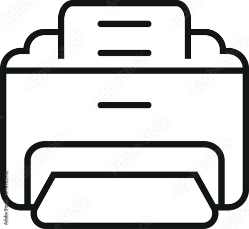 printer icon vector illustration