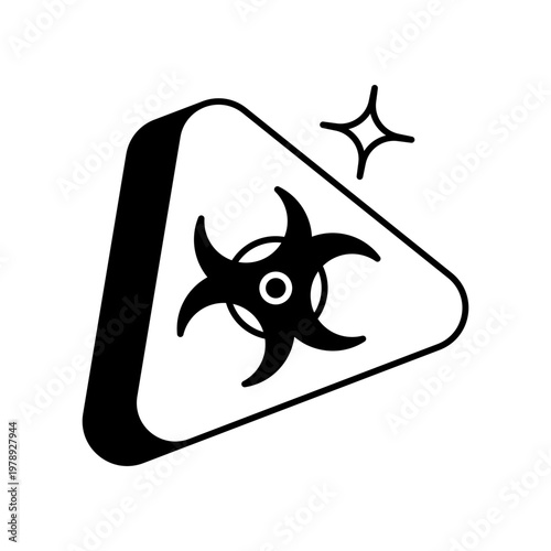 Hazardous Waste vector icon