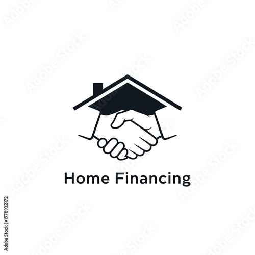 Home financing and mortgage agreement concept.
