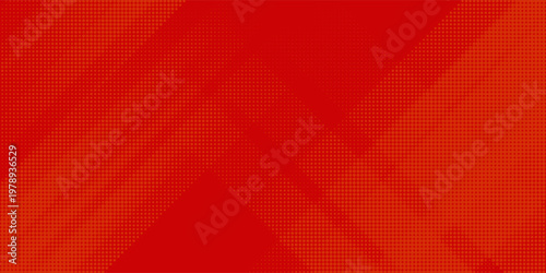 Red diagonal geometric shape with halftone. Modern fiber textured vector eps 10