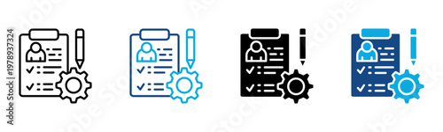 Requirements Icon Multiple Style Vector Illustration