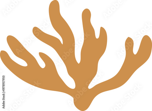 Tropical Leaf Silhouette Organic Shape