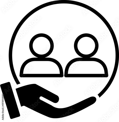 Customer Management mixed icon