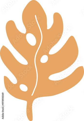 Tropical Palm Leaf Silhouette Shape