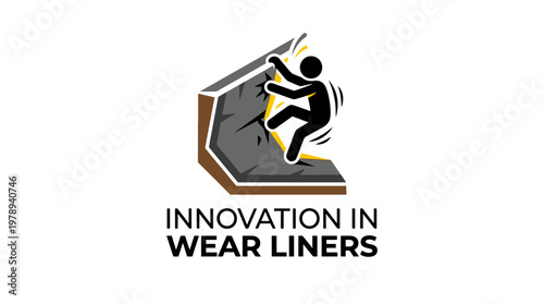 Innovative Wear Liner Concept Featuring Rock Climbing Figure