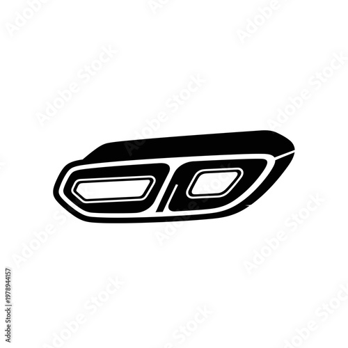 Black and white car headlight detail.