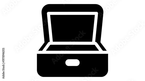 Cufflink storage box icon