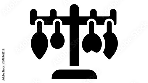 Earring organizer stand icon