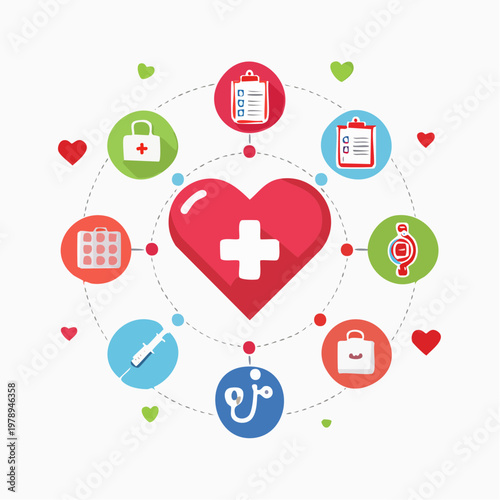 Gesundheits Icons Set