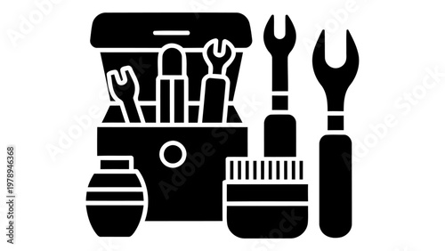 Jewelry polishing kit icon