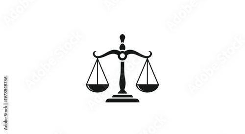 Justice Scales Icon - Symbol of Law, Balance, and Fairness
