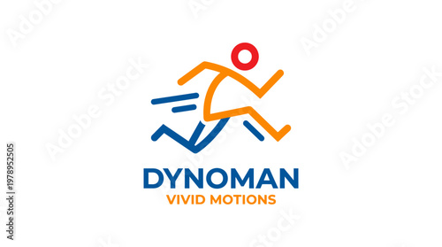 Dynamic Running Man Logo Design