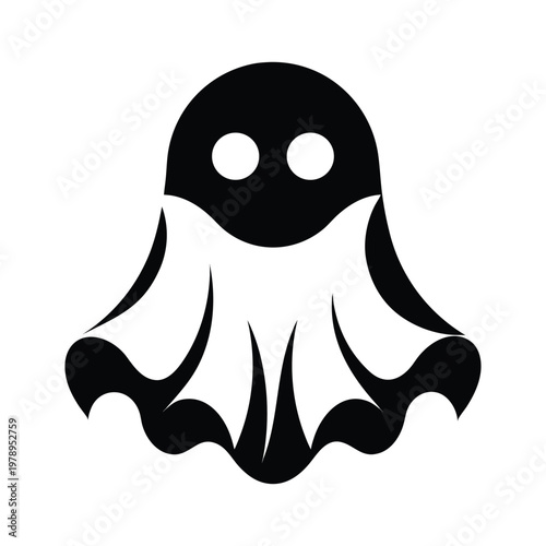 Ghost Icon Emoji Style Vector Illustration