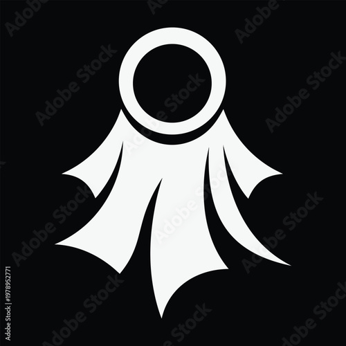 Ghost Icon Flat Illustration Vector Illustration