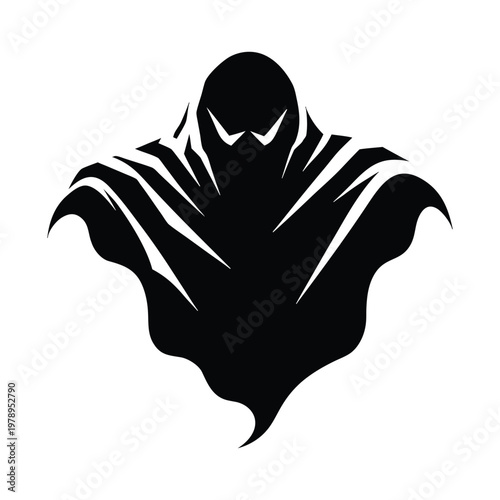 Ghost Icon Horror Minimal Vector Illustration
