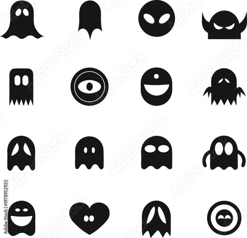 Ghost Icon Ui Icon Pack Vector Illustration