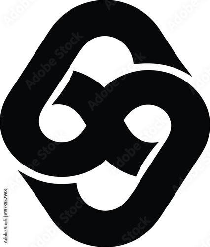 Ribbon Icon Branding Minimal Vector Illustration