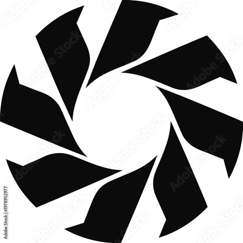 Ribbon Icon Circle Badge Vector Illustration