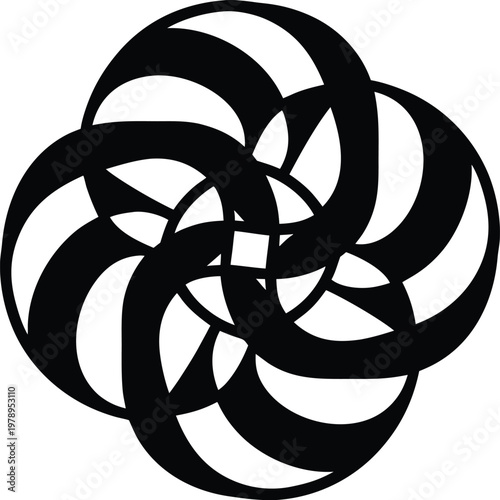 Ribbon Icon Thin Line Vector Illustration