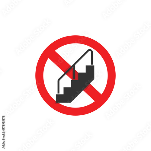 vector design prohibited from using stairs