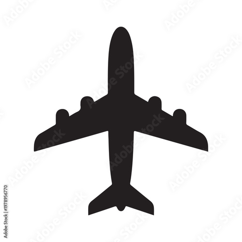 Airplane Icon. Airplane Icon Transportation Logo Template