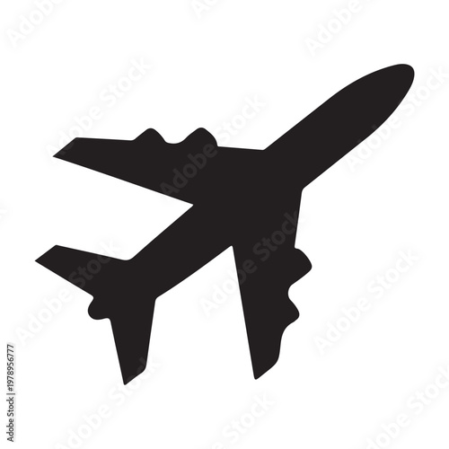 Airplane Icon. Airplane Icon Transportation Logo Template