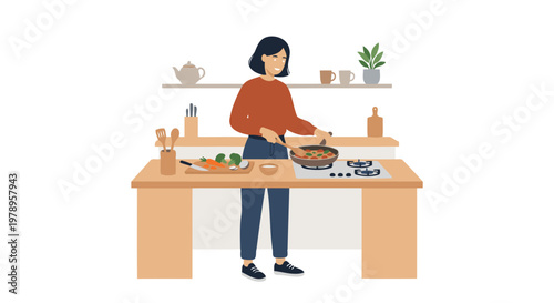 Cooking Dinner at Home