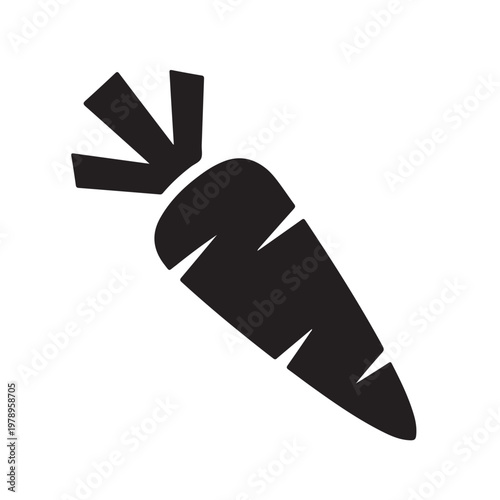 carrot vegetable icon vector design template in white background