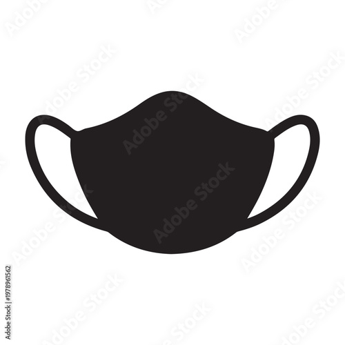 Face mask icon. vector icon with white background.