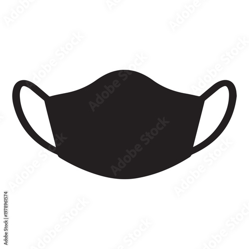 Face mask icon. vector icon with white background.